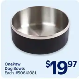Walmart OnePaw Dog Bowls offer