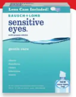 Walmart Bausch Sensitive Eyes Multi-Purpose Lens Solution 2-Pack offer