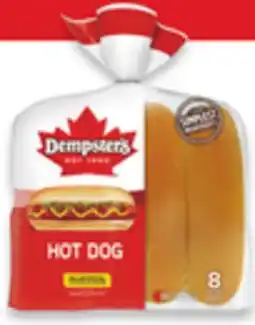 Walmart Dempster's Hot Dog Buns 8-Pack offer