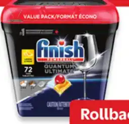 Walmart Finish Quantum Dishwasher Tabs 60s-72s offer