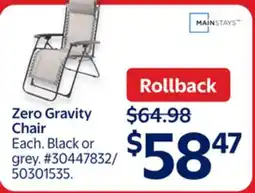 Walmart Zero Gravity Chair offer