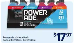 Walmart Powerade Sports drink Variety Pack offer