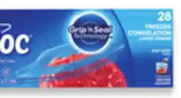 Walmart Ziploc Freezer or Sandwich Bags offer