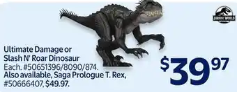 Walmart Ultimate Damage or Slash N' Roar Dinosaur offer