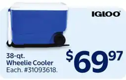 Walmart Igloo 38-qt. Wheelie Cooler offer