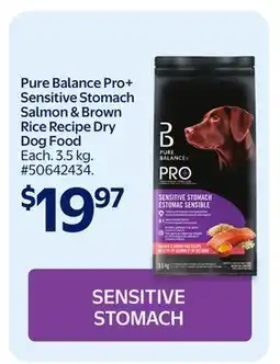 Walmart Pure Balance Pro+ Sensitive Stomach Salmon & Brown Rice Recipe Dry Dog Food offer