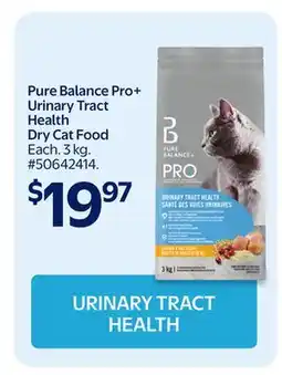 Walmart Pure Balance Pro+ Urinary Tract Health Dry Cat Food offer