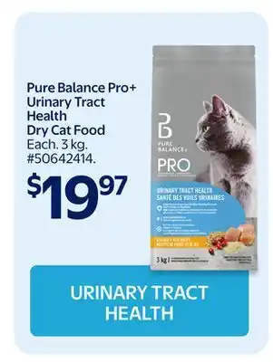 Walmart Pure Balance Pro+ Urinary Tract Health Dry Cat Food offer