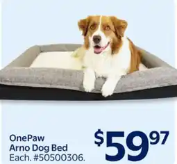 Walmart OnePaw Arno Dog Bed offer