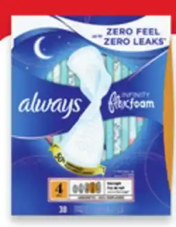 Walmart Always Flexfoam Pads 30s-50s offer