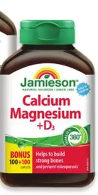 Walmart Jamieson Calcium Magnesium +D3 offer