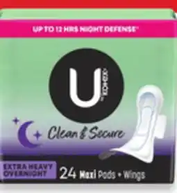 Walmart U by Kotex Pads offer