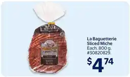 Walmart La Baguetterie Sliced Miche offer