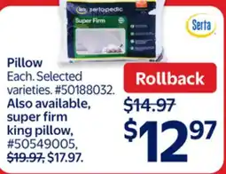 Walmart Pillow offer