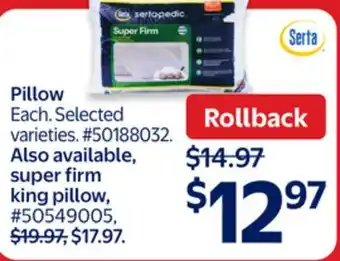 Walmart Pillow offer