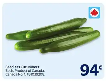 Walmart Seedless Cucumbers offer