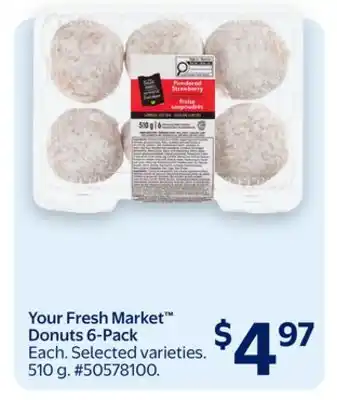 Walmart Your Fresh Market Donuts 6-Pack offer