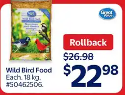 Walmart Wild Bird Food offer