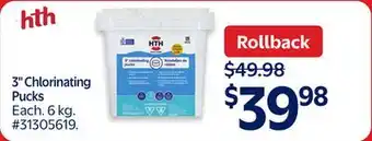 Walmart 3 Chlorinating Pucks offer