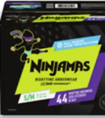 Walmart Pampers Superpack Easy Ups Training Pants or Ninjamas Nighttime Underwear offer