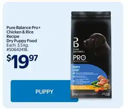 Walmart Pure Balance Pro+ Chicken & Rice Recipe Dry Dog Food offer