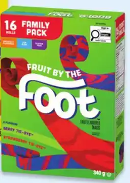 Walmart Fruit by the Foot Snacks Family Pack offer
