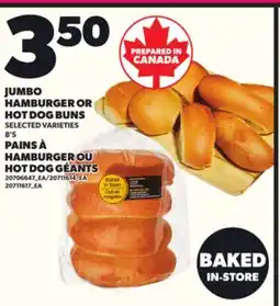 Independent Grocer JUMBO HAMBURGER OR HOT DOG BUNS, 8's offer