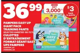 Independent Grocer PAMPERS EASY UP GIANT PACK TRAINING PANTS, 68-122's offer