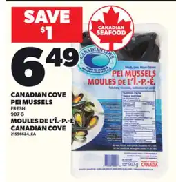 Independent Grocer CANADIAN COVE PEI MUSSELS, 907G offer