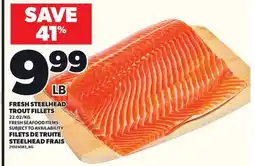 Independent Grocer FRESH STEELHEAD TROUT FILLETS offer