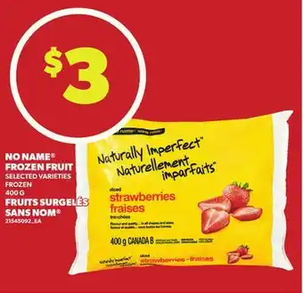 Independent Grocer NO NAME FROZEN FRUIT, 400 G offer
