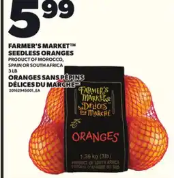 Independent Grocer FARMER'S MARKET SEEDLESS ORANGES, 3lb offer