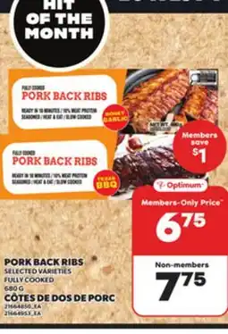 Independent Grocer PORK BACK RIBS, 680g offer