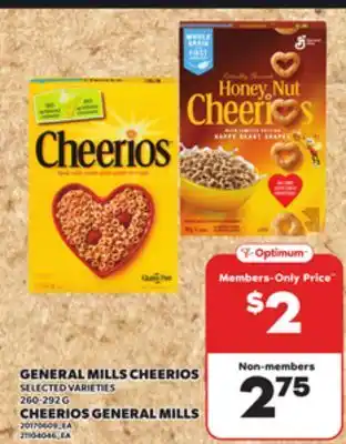 Independent Grocer GENERAL MILLS CHEERIOS, 260-292 G offer