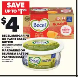 Independent Grocer BECEL MARGARINE OR PLANT BASED BUTTER, 427/454G offer