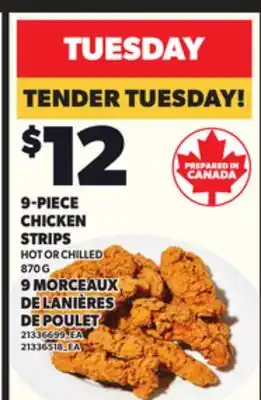 Independent Grocer 9-PIECE CHICKEN STRIPS, 870G offer
