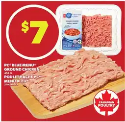 Independent Grocer PC BLUE MENU GROUND CHICKEN, 454g offer