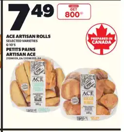 Independent Grocer ACE ARTISAN ROLLS, 6-10'S offer