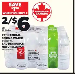 Independent Grocer PC NATURAL SPRING WATER, 24X500 ML offer