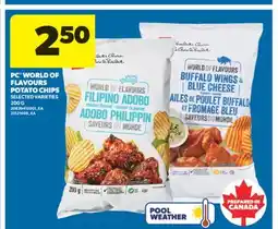 Real Canadian Superstore PC WORLD OF FLAVOURS POTATO CHIPS, 200 G offer