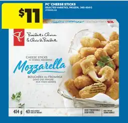 Real Canadian Superstore PC CHEESE STICKS, 345-454 G offer