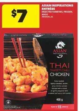 Real Canadian Superstore ASIAN INSPIRATIONS ENTRÉES, 400 G offer