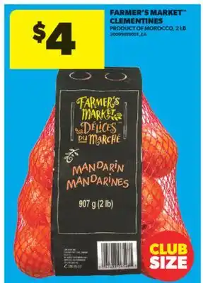 Real Canadian Superstore FARMER'S MARKET CLEMENTINES, 2 LB offer