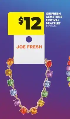 Real Canadian Superstore JOE FRESH GEMSTONE FESTIVAL BRACELET offer