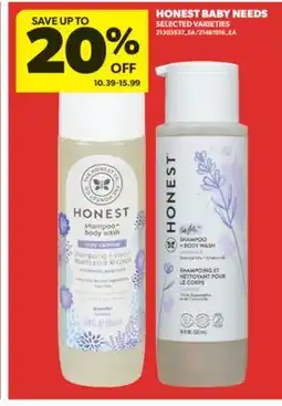 Real Canadian Superstore HONEST BABY NEEDS offer