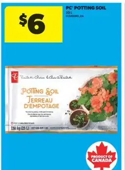 Real Canadian Superstore PC POTTING SOIL, 25 L offer