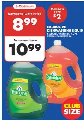 Real Canadian Superstore PALMOLIVE DISHWASHING LIQUID offer