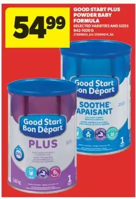 Real Canadian Superstore GOOD START PLUS POWDER BABY FORMULA, 942-1020 G offer