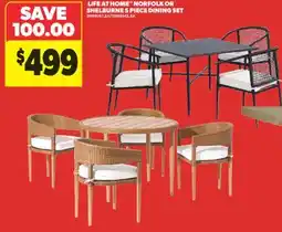 Real Canadian Superstore LIFE AT HOME NORFOLK OR SHELBURNE 5 PIECE DINING SET offer