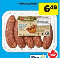Real Canadian Superstore PC FREE FROM SAUSAGE, 375/500 G offer